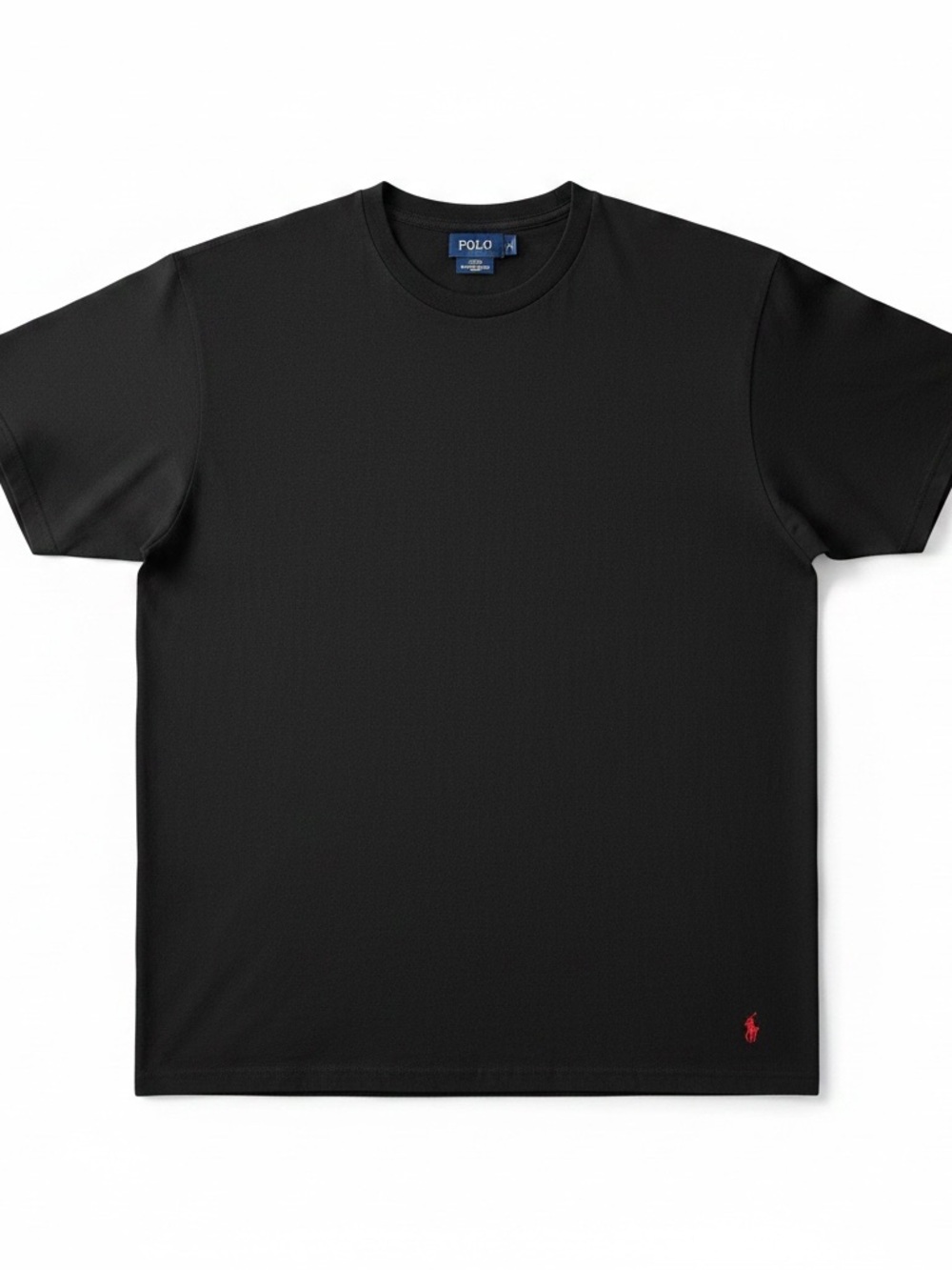 Polo by Ralph Lauren Black Short Sleeve Crew Tee with Red Pony